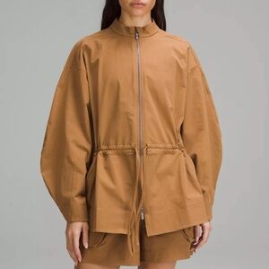 Lululemon | Cinch Waist Stretch Full Zip Shirt Jacket Large Water Resistant